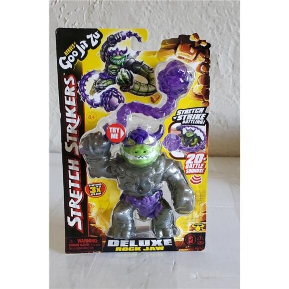 Heroes of Goo Jit Zu Stretch Strikers Rock Jaw DELUXE Hero Pack Action Figure - Picture 3 of 6